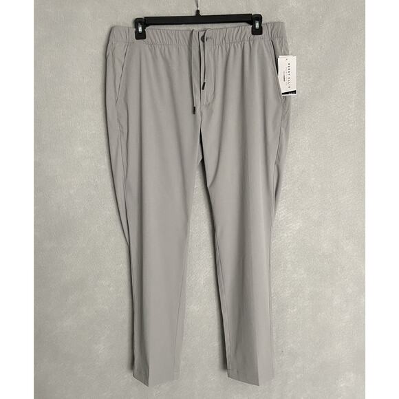 Perry Ellis Portfolio Men's XL TechWorks Pants Slim Fit Drawstring Alloy NEW - Picture 2 of 10